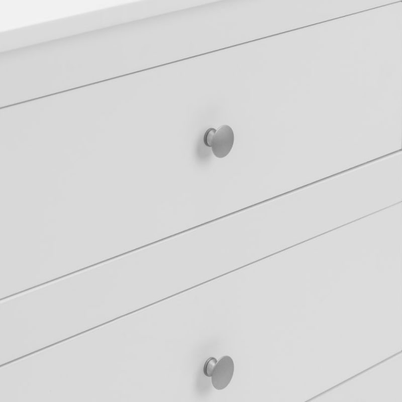 JULIAN BOWEN RADLEY Wide 6 Drawer White Bedroom Dresser