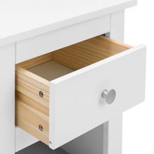 Radley 1 Drawer Bedside Cabinet in Surf White Lacquer