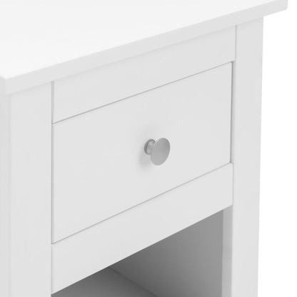 JULIAN BOWEN RADLEY 1 Drawer Bedside Cabinet in Surf White Lacquer - White Tree Furniture