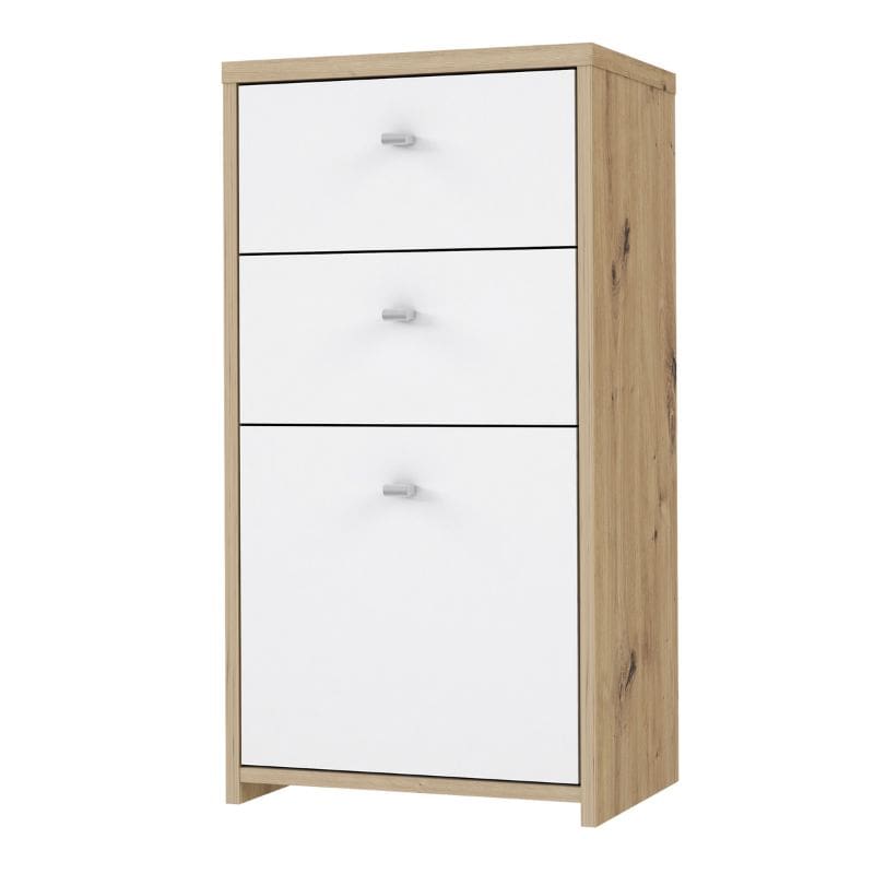 Best Chest Storage Cabinet in Artisan Oak / White - White Tree Furniture