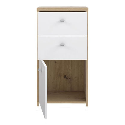 Best Chest Storage Cabinet in Artisan Oak / White - White Tree Furniture