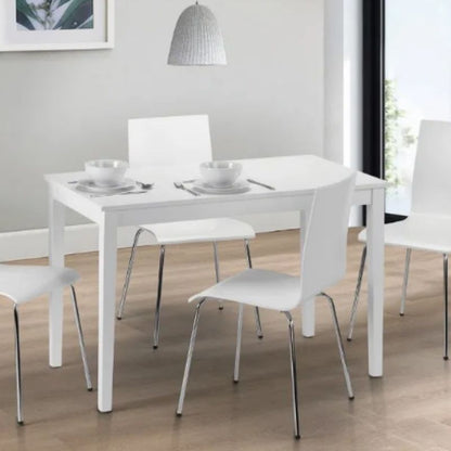 JULIAN BOWEN TAKU Dining Table 114cm in Satin White Lacquer TAK001 - White Tree Furniture