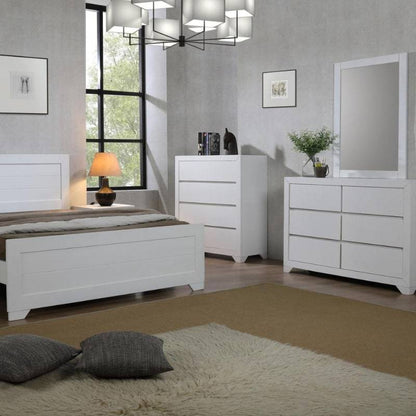 Zircon White Painted 4 Drawer Chest - White Tree Furniture