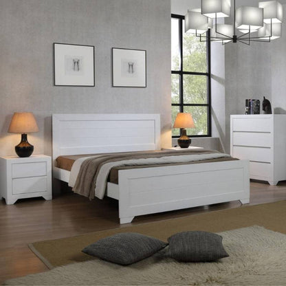 Zircon White Painted 4 Ft Bed - White Tree Furniture