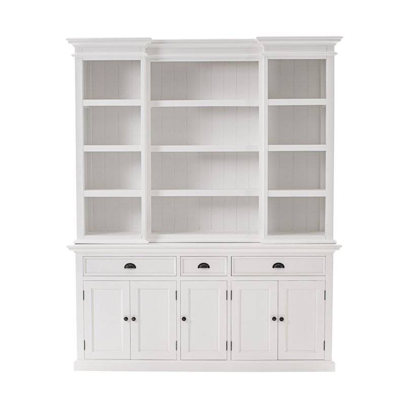 Novasolo Halifax White Kitchen Hutch Cabinet BCA605 - White Tree Furniture