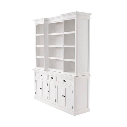 Novasolo Halifax White Kitchen Hutch Cabinet BCA605 - White Tree Furniture