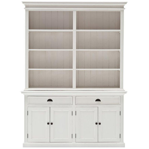 Halifax White Hutch Bookcase Unit BCA599 - White Tree Furniture