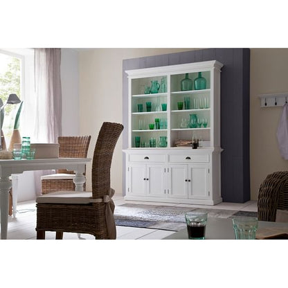 Halifax White Hutch Bookcase Unit BCA599 - White Tree Furniture