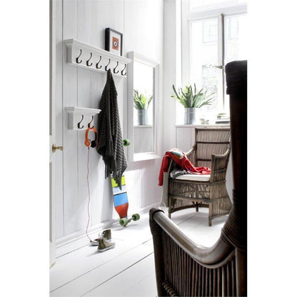 Halifax White Painted Profile Mirror - White Tree Furniture