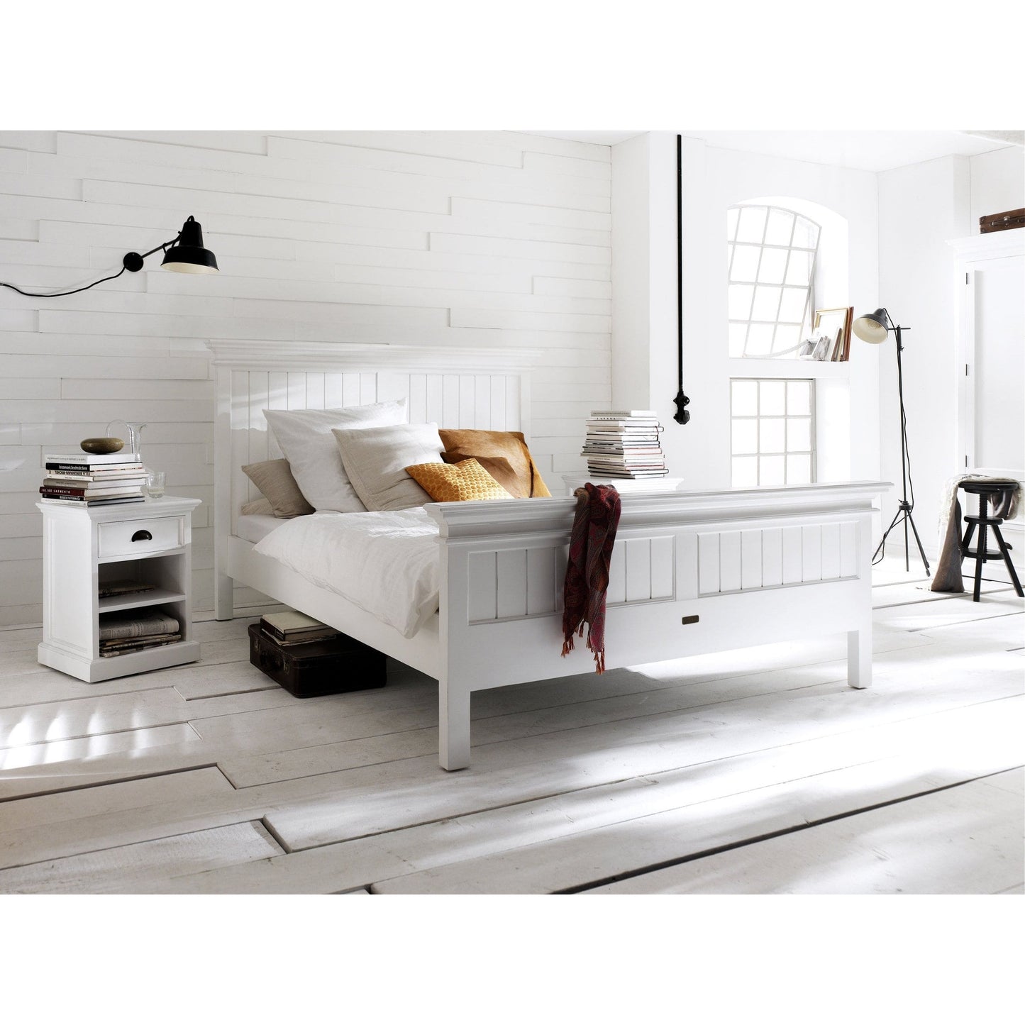 Halifax White Painted Super King Size Bed 180 x 200cm - White Tree Furniture