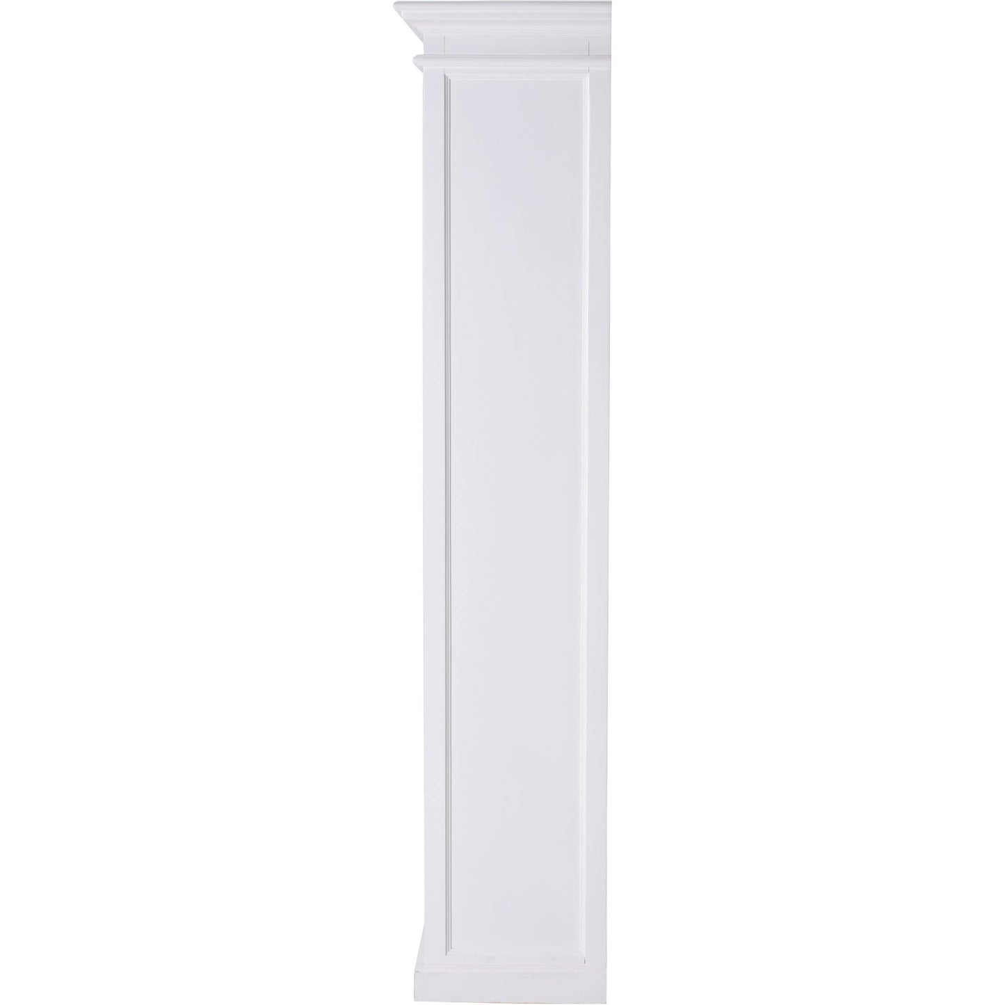 Halifax White Painted Tall Bookcase with Low Drawer - White Tree Furniture