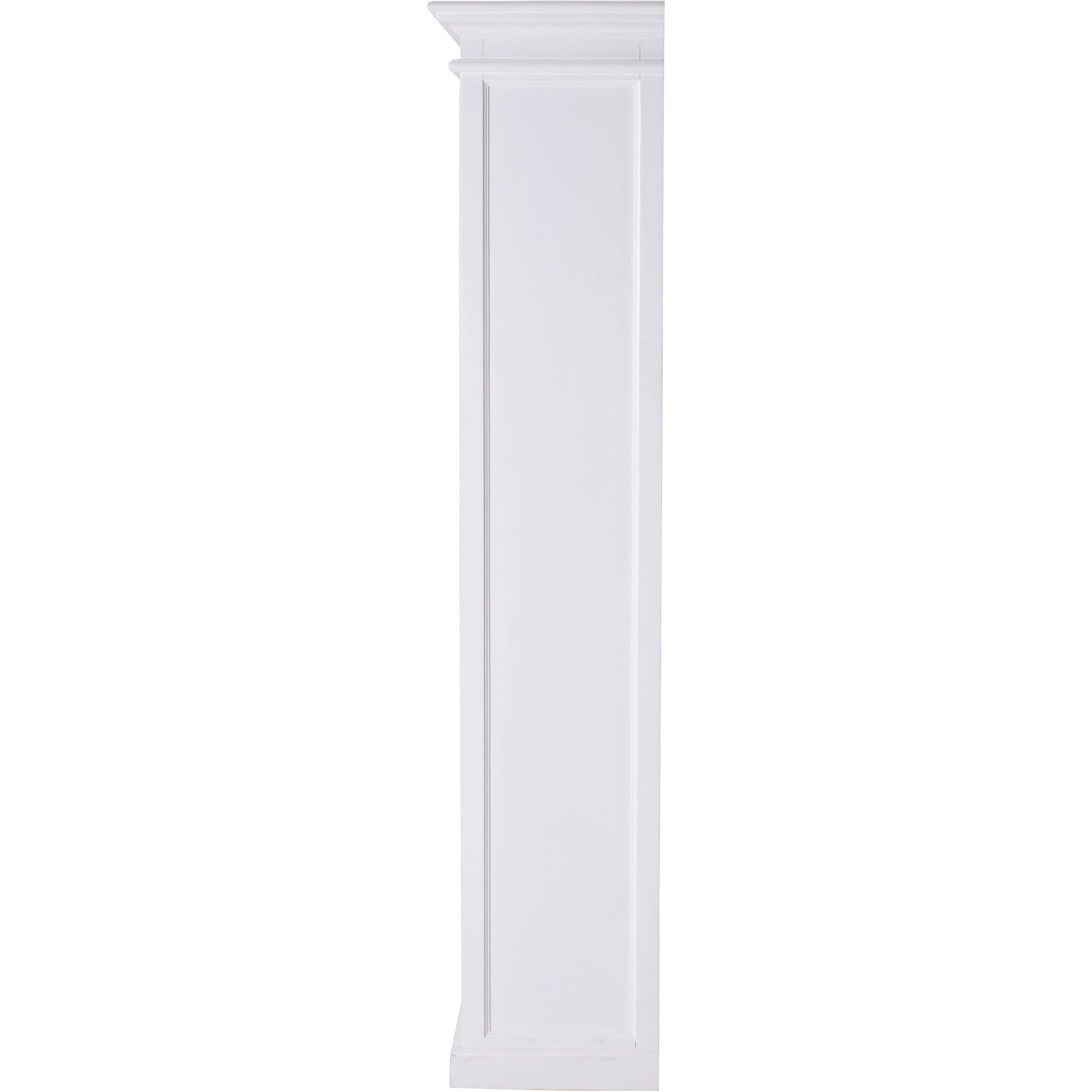 Halifax White Painted Tall Bookcase with Low Drawer - White Tree Furniture