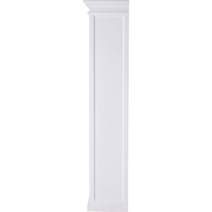 Halifax White Painted Tall Bookcase with Low Drawer - White Tree Furniture