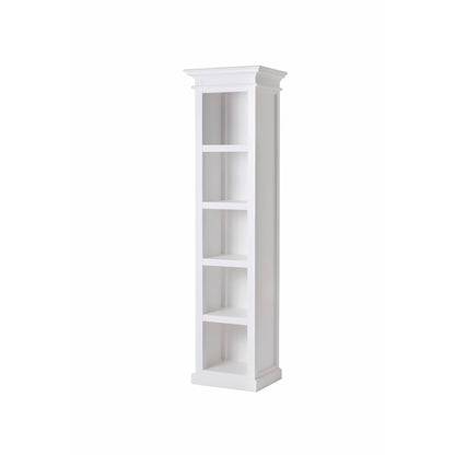 Halifax White Painted Tall Narrow Bookshelf - White Tree Furniture