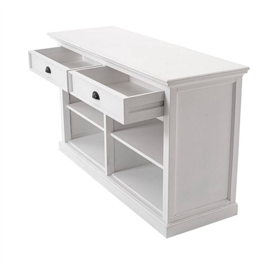 NOVASOLO HALIFAX White Sideboard with 2 Drawers B193 - White Tree Furniture