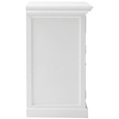 NOVASOLO Halifax Small White Cabinet B180 - White Tree Furniture