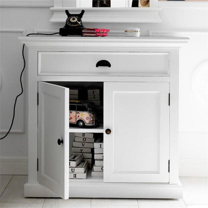 NOVASOLO Halifax Small White Cabinet B180 - White Tree Furniture