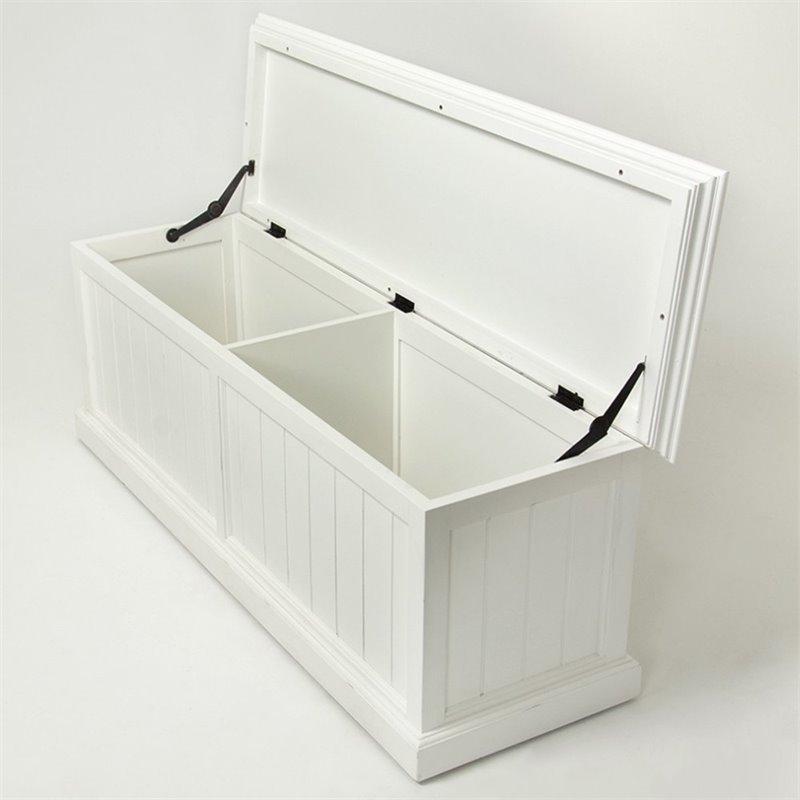 Nova Solo Halifax White Painted Storage Chest BB002