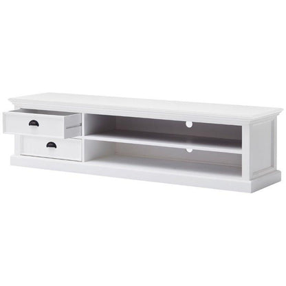 Nova Solo Halifax White Painted TV Unit with 2 Drawers CA592-180