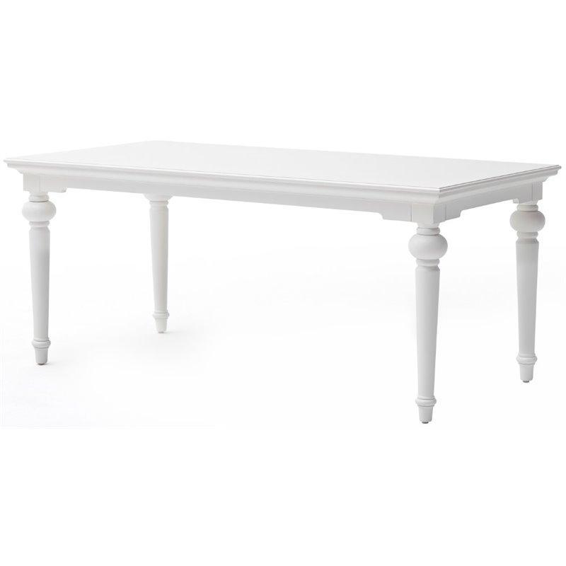 Provence White Painted Rectangular Dining Table 200 cm - White Tree Furniture