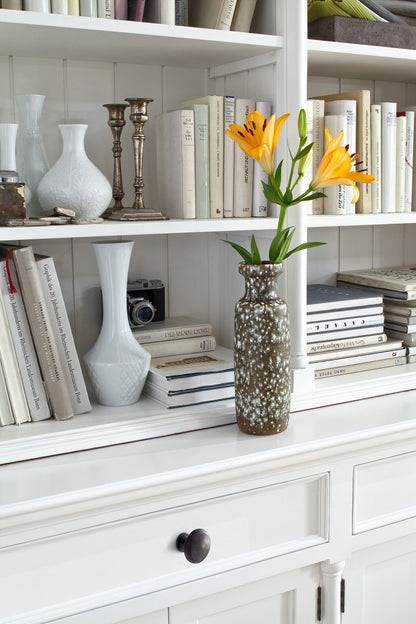 Provence White Painted Double Hutch Display Unit - White Tree Furniture