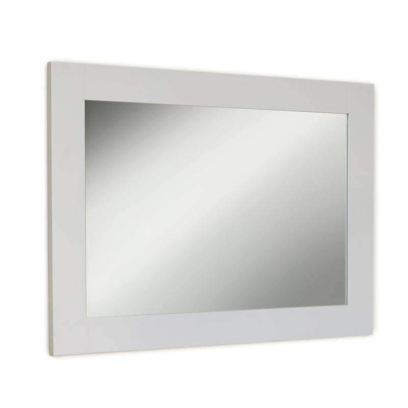 Baumhaus Signature Grey Large Rectangle Mirror CFF16A - White Tree Furniture