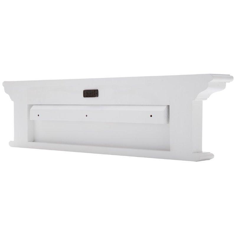 Halifax White Painted Four Hook Coat Rack - White Tree Furniture