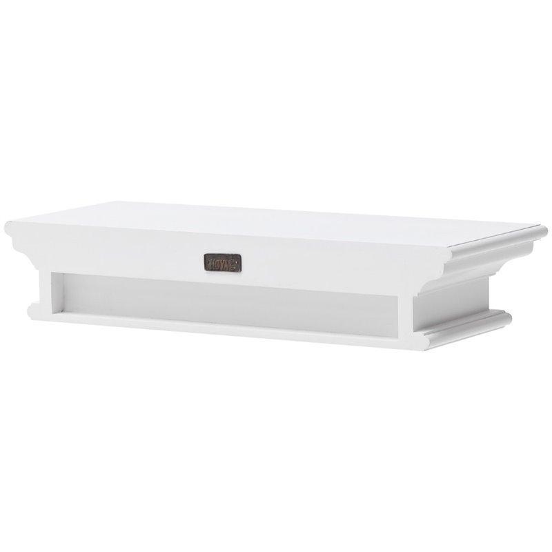 Halifax White Painted Floating Wall Shelf 60cm - White Tree Furniture