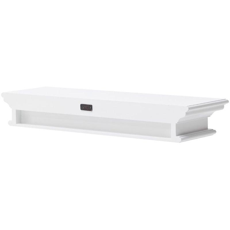 Halifax White Painted Wall Shelf 120 cm - White Tree Furniture